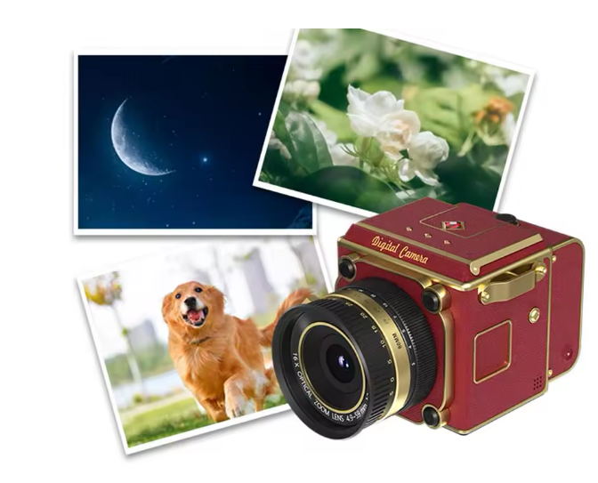 Retro Mini CCD Camera Twin Reverse Simulation Portable Student Friendly Atmosphere Enhancing Decorative Digital Camera