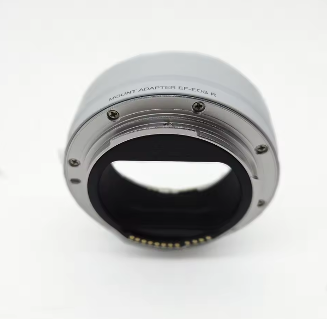White EF-EOS R Lens Mount Adapter for Canon EF/EF-S Lens Compatible with EOS R Cameras, Auto-Focus Lens Converter Control Ring