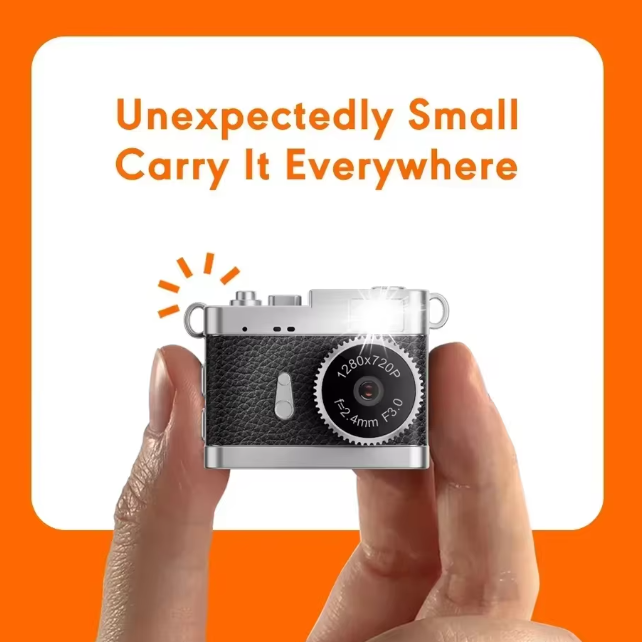 S142 Retro Digital Camera 720P Video Recorder LED Fill Light 0.96 Inch IPS Screen Portable Mini digital Camera