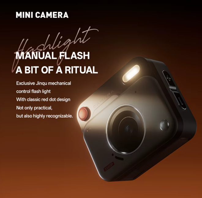 2025 New Thumb Pocket CCD Digital Camera HD Retro Mini Camera Portable Keychain Camera Outdoor Travel Photo Recorder Gift Y6000