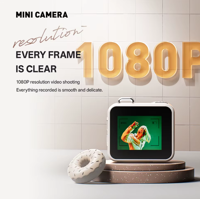 2025 New Thumb Pocket CCD Digital Camera HD Retro Mini Camera Portable Keychain Camera Outdoor Travel Photo Recorder Gift Y6000