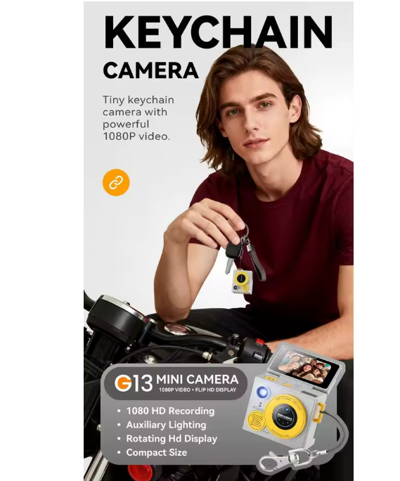 Thumb Camera with Dual Lenses Flip Screen Pixel Range 15 Megapixels Builtin Filters Video Recording Filter Effects Photo Compact